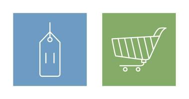 deals and shopping cart Icon vector