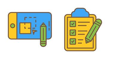 Pathfinder and Checklist Icon vector