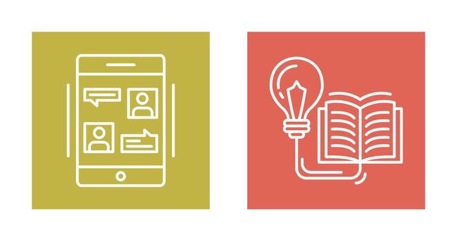 Conversation and Knowledge Icon vector