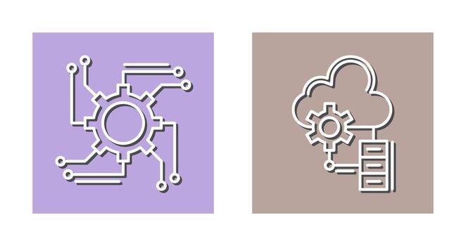 Automation and Big Data Icon vector