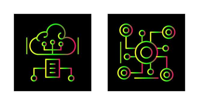 nube informática y conexión icono vector