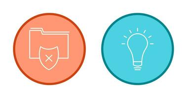 vulnerable folders and innovatives idea Icon vector