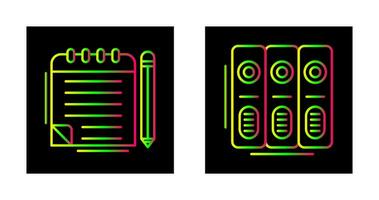 Notepad and Document Icon vector