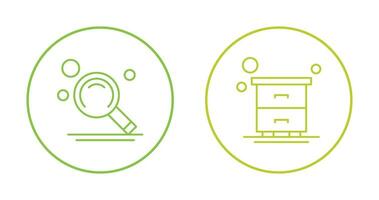 Search and Table Icon vector