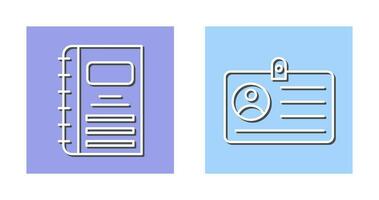 Notebook and CardSnack and Money Icon vector