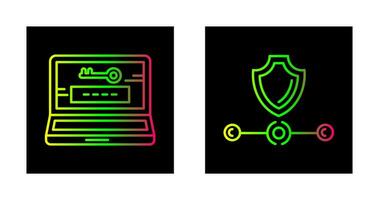 Password and Vpn Icon vector