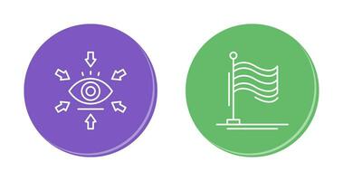 Visualization and Flag Icon vector