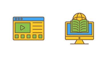 Online Tutorials and Learning Icon vector