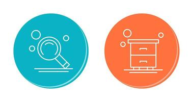 Search and Table Icon vector