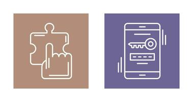 Quick Selection and One Time Password Icon vector