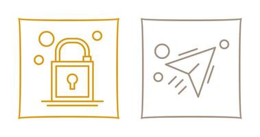 Lock and Send Icon vector