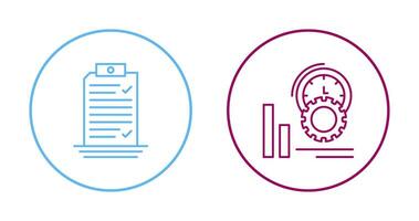 Check List and Performance Icon vector