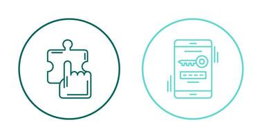 Quick Selection and One Time Password Icon vector