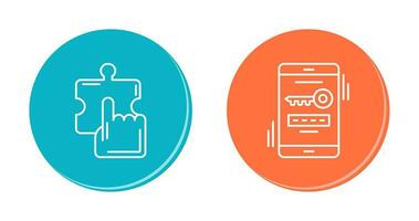 Quick Selection and One Time Password Icon vector