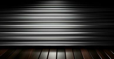 Panoramic metal texture, steel silver background - AI generated image photo