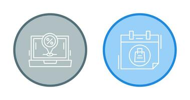 Map Pin and Calendar Icon vector