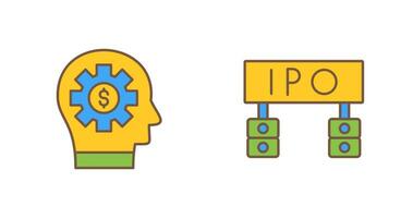 Thinking and Ipo Icon vector