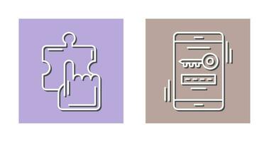 Quick Selection and One Time Password Icon vector