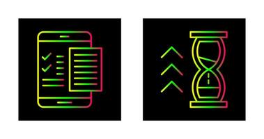 Check List and Quick Response Icon vector