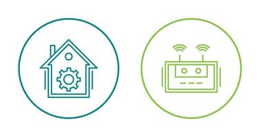 Home Automation and Router Icon vector