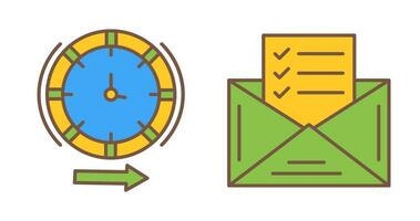 Direction and Check List Icon vector