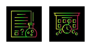 Hypothsis and Deadline Icon vector