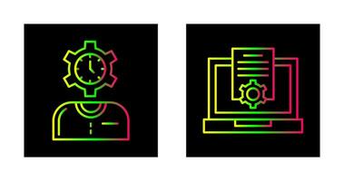 Time and Research Icon vector