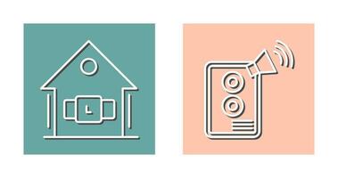 Smartwatch and Speaker Icon vector