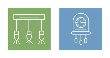 Light and Clock Icon vector
