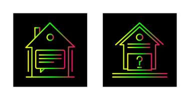Message and Unknown Icon vector