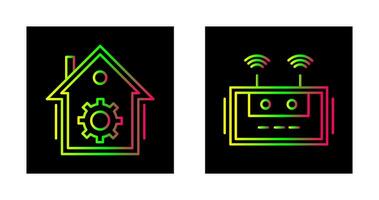 Home Automation and Router Icon vector