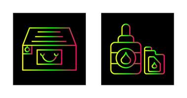 File Cabinet and Ink Cartridge Icon vector