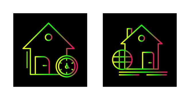 hora y web desarrollo icono vector