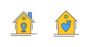 Location and Favorite Icon vector
