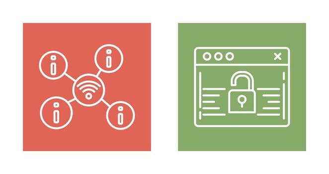 wifi and password Icon vector