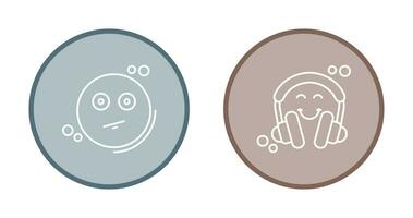 Neutral and Headphones Icon vector