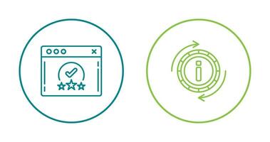 rating and refresh  Icon vector