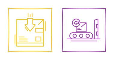 return and delivery Icon vector