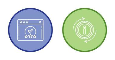 rating and refresh  Icon vector