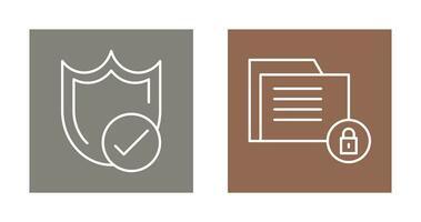 Protection and Data Security Icon vector