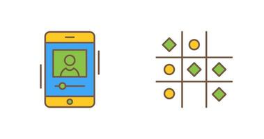 log and Tic Tac Toe Icon vector