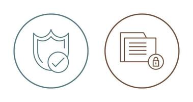 Protection and Data Security Icon vector