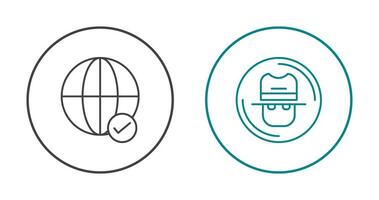 Internet and Spy Icon vector