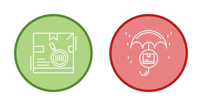 tracking code and protection Icon vector