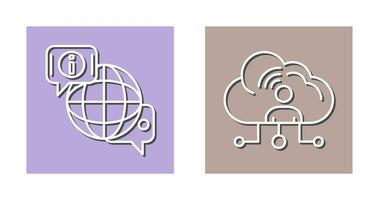 chat and network Icon vector