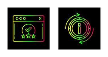 rating and refresh  Icon vector