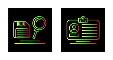 search and id dard Icon vector