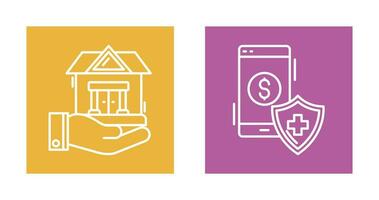 House and Smartphone Icon vector