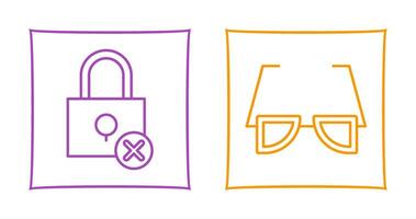 Insecure and Sunglasses Icon vector