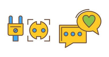 Socket and Chat Icon vector